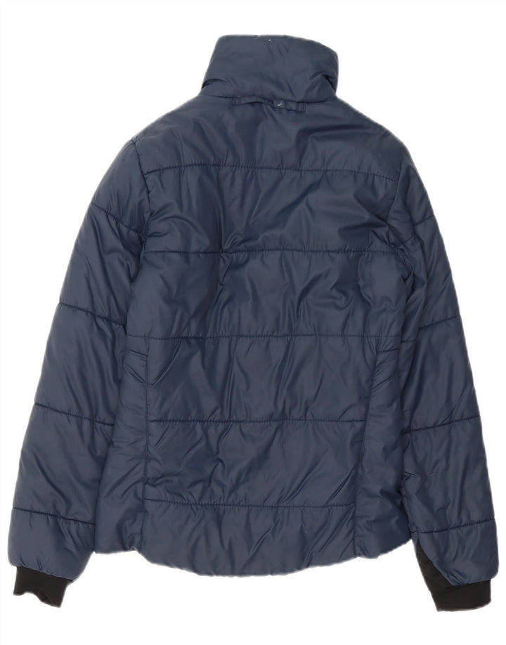 Jaqueta acolchoada feminina Musto UK 8 pequena poliamida azul marinho