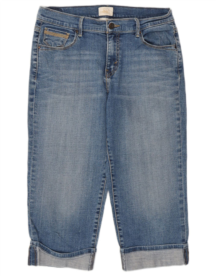 LEVI'S Womens Capri Trousers US 8 Medium W30 L19 Blue Cotton