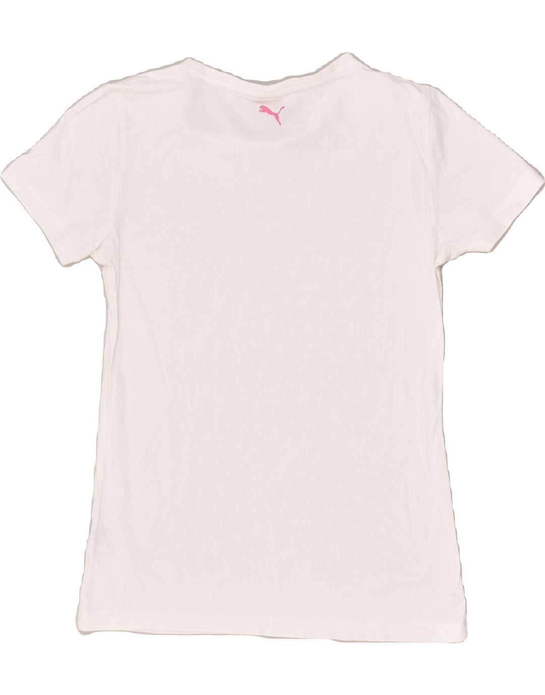 PUMA Girls Graphic T-Shirt Top 15-16 Years 2XL White | Vintage Puma | Thrift | Second-Hand Puma | Used Clothing | Messina Hembry 
