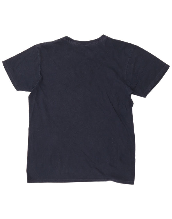 Hard Rock Cafe Ανδρικό γραφικό T-Shirt Μπλουζάκι Top Medium Navy Blue Cotton