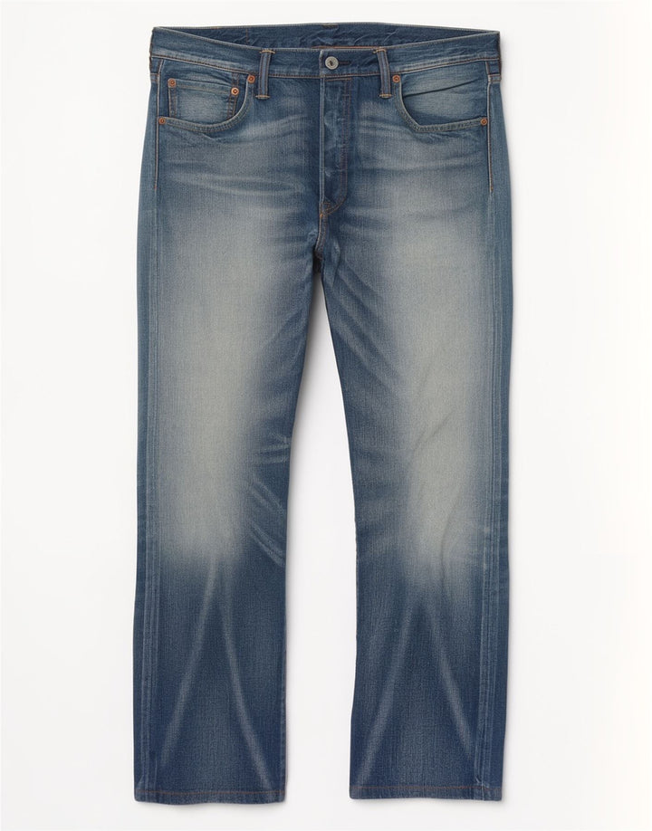 Levi's Mens 501 Straight Jeans W34 L28 Blue Cotton