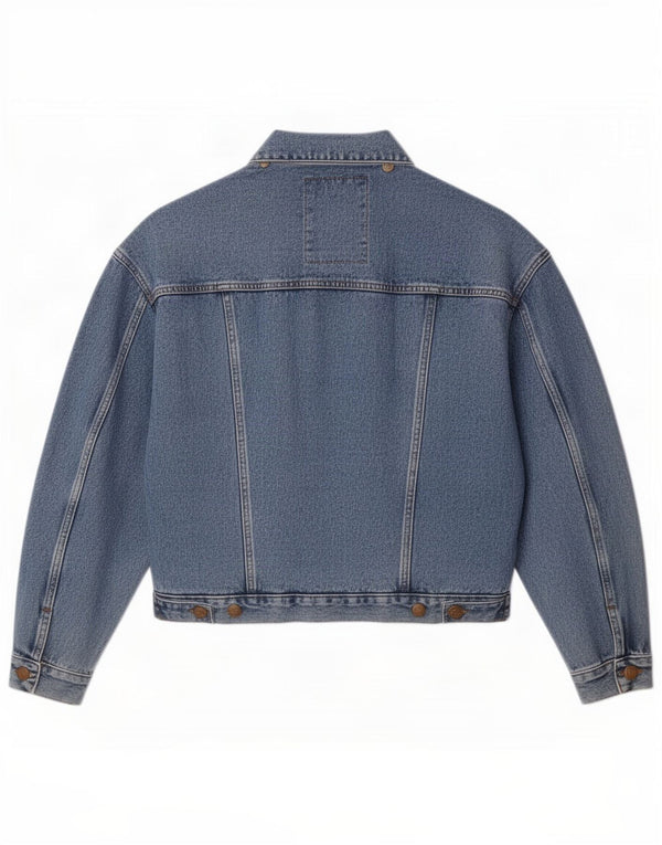 Vintage Mens Denim Jacket UK 40 Large Blue Cotton