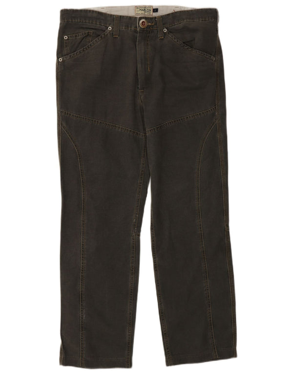 Brooksfield Herre Marlon Lige Casual Bukser IT 50 Large W34 L29 Grå