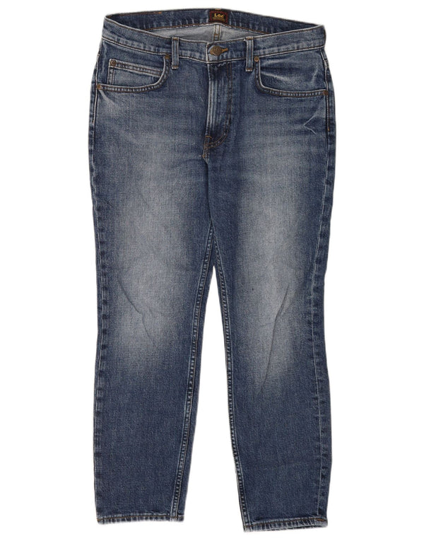 Lee Mens Rider Calça Jeans W31 L25 Azul Algodão