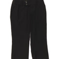 MOSSIMO Womens Straight Capri Trousers US 0 XS W30 L21 Black Polyester Vintage Mossimo and Second-Hand Mossimo from Messina Hembry 