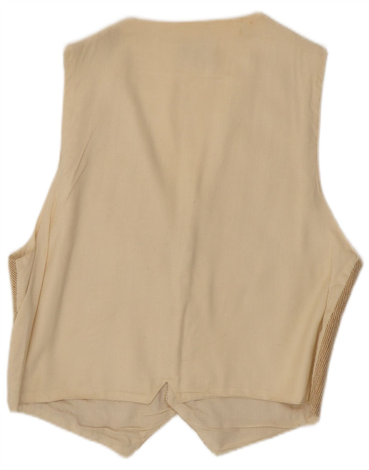 Vintage vest til mænd, medium beige bomuld