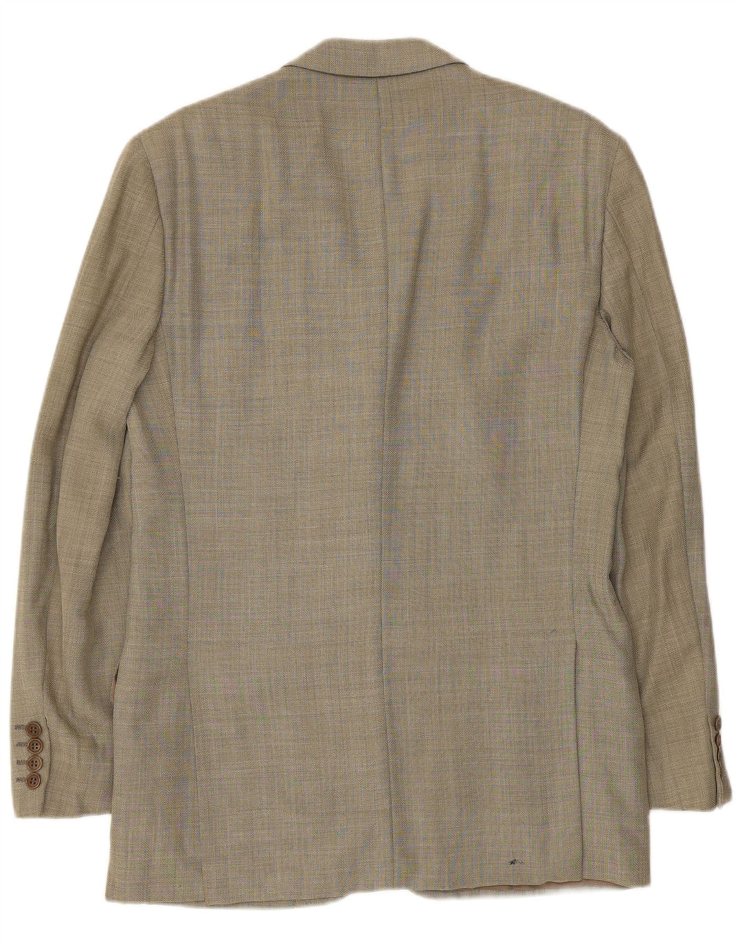 UNGARO Mens 3 Button Blazer Jacket IT 46 Small Khaki Wool