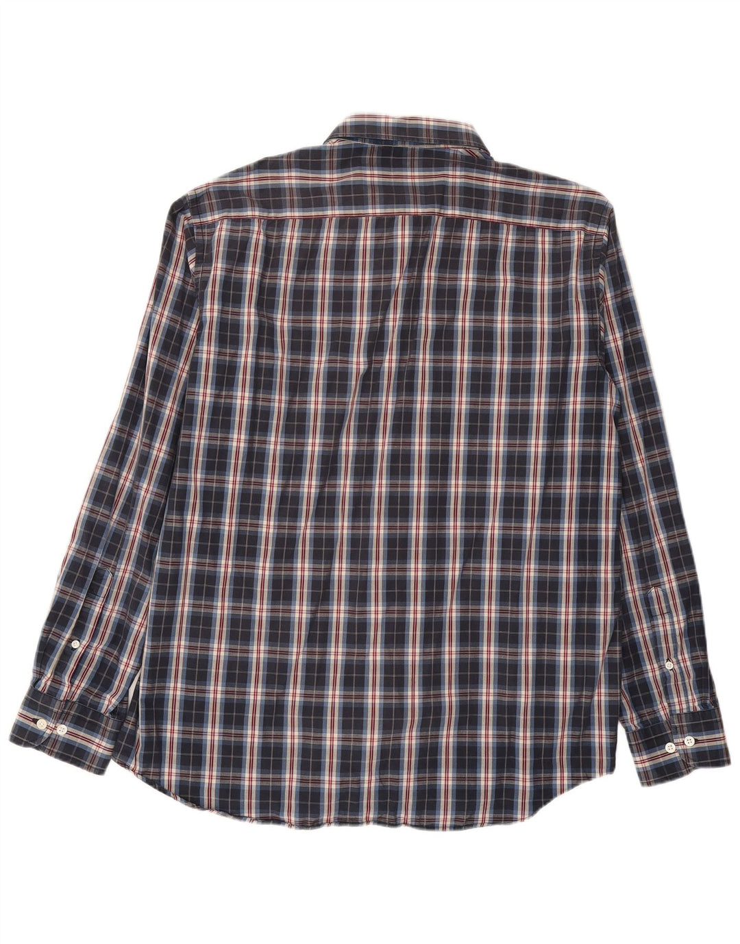 Carrera Mens Shirt 2XL Navy Blue Check