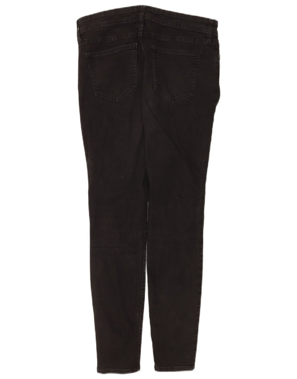 Gap Damen Legging Skinny Jeans UK 10 Small W30 L28 Schwarze Baumwolle