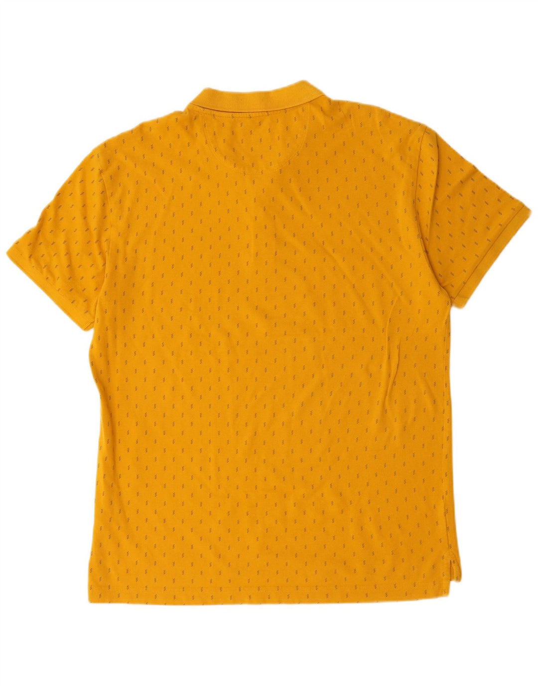 Levi's Mens Polo Shirt XL Yellow Spotted Cotton