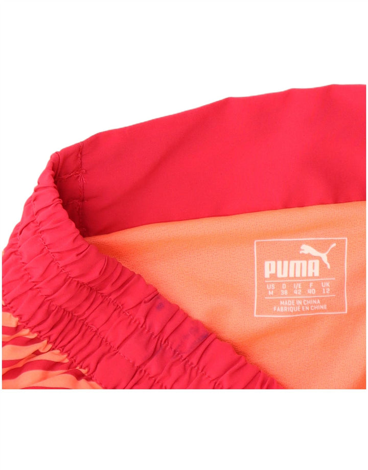 Puma Damen Sportshorts UK 12 Mittelrosa gestreift Polyester