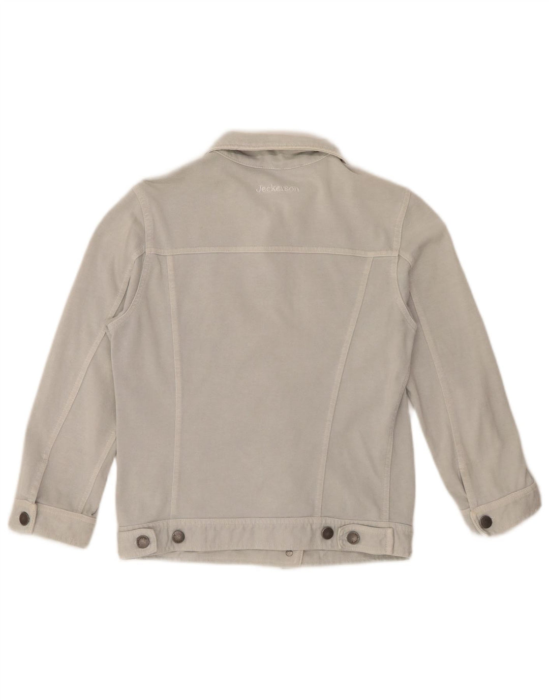 Jeckerson Womens Bomber Jacket UK 10 Small Blue Cotton