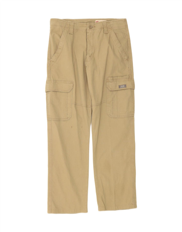 WRANGLER Mens Relaxed Fit Cargo Trousers W30 L30 Beige Cotton Vintage Wrangler and Second-Hand Wrangler from Messina Hembry 