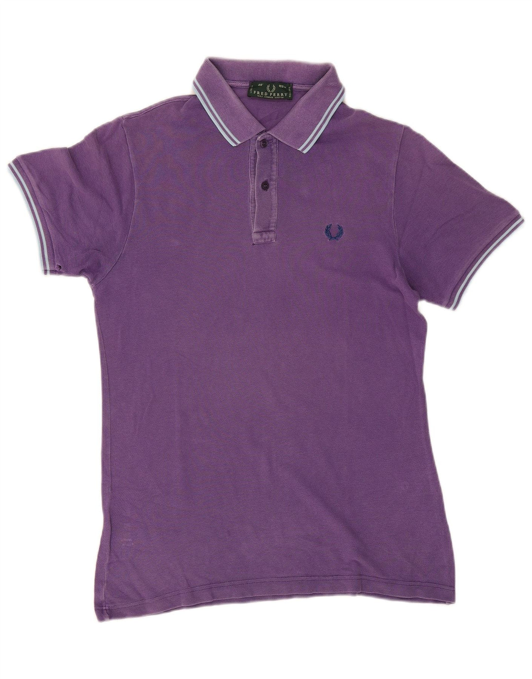 FRED PERRY Poloshirt til mænd Medium lilla stribet bomuld