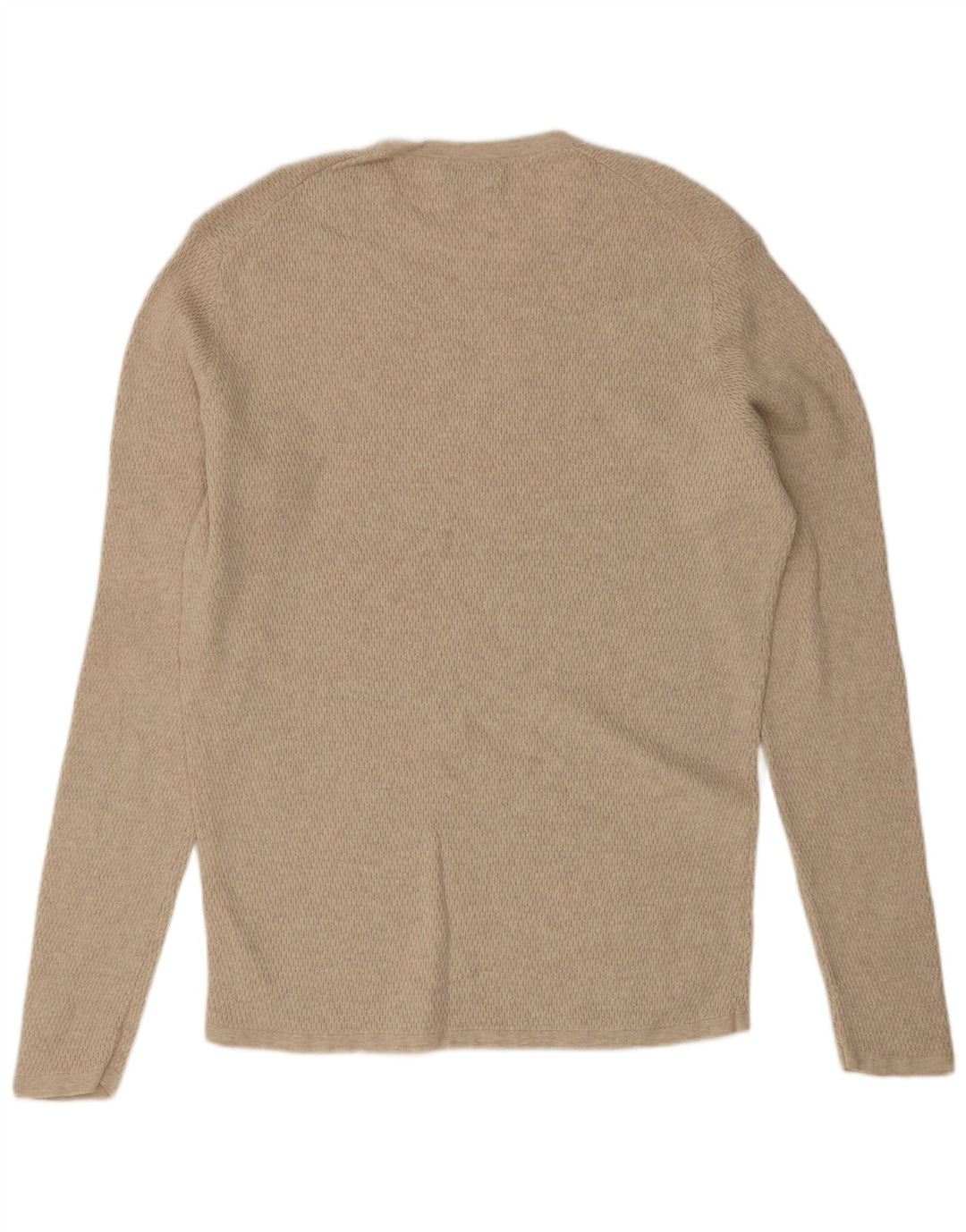 Massimo Dutti Ανδρικό πουλόβερ με λαιμόκοψη, μεσαίο βαμβακερό