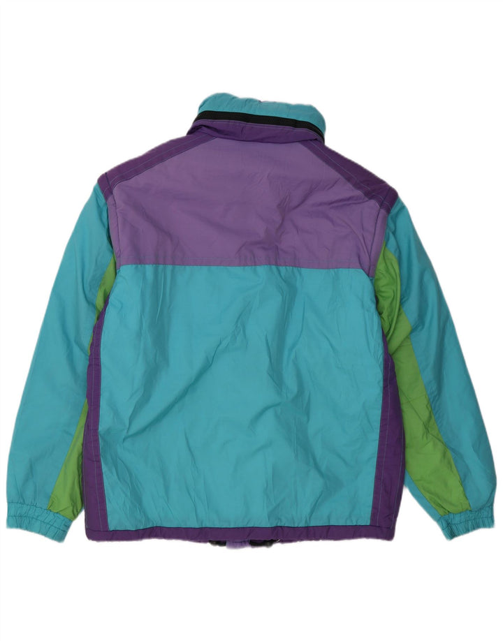 MC ROSS Herre Loose Fit Skijakke IT 46 Small Blue Colourblock Nylon