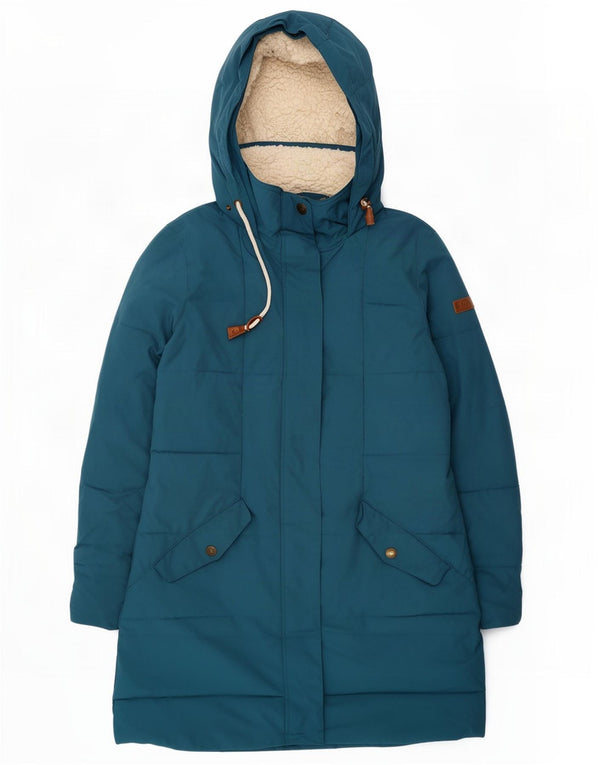 Abrigo acolchado con capucha para mujer Roxy UK 46 Poliéster azul grande