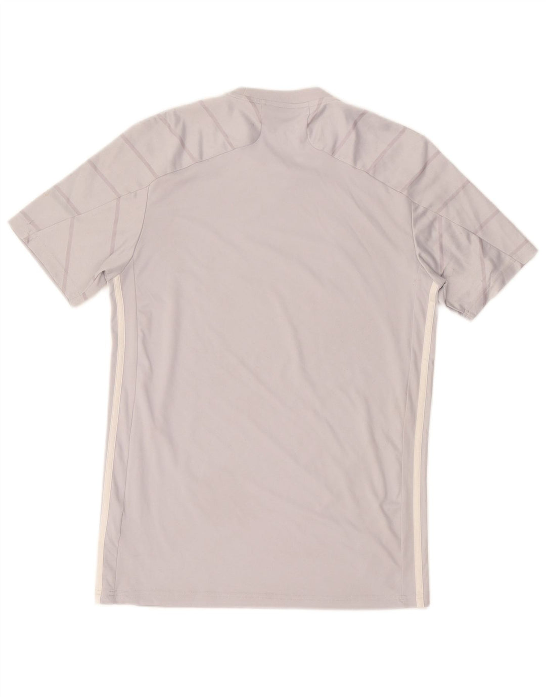 Adidas Aeroready T-shirt top til mænd, lille grå stribet polyester