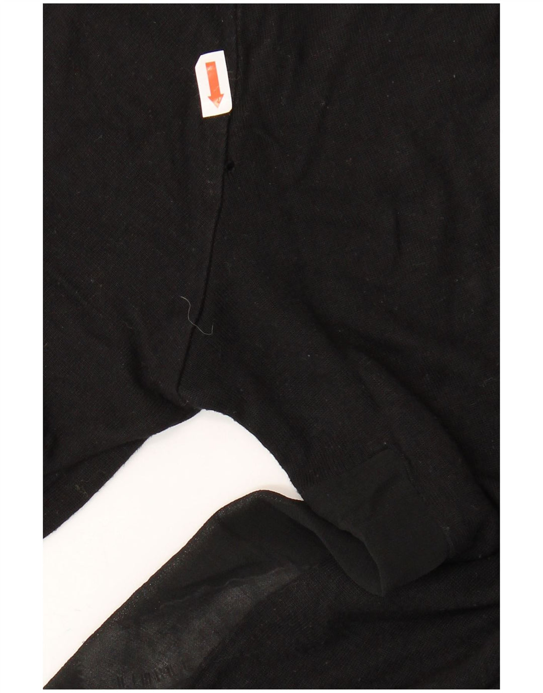 Zara Dame Kortærmet Turtle Neck Jumper Sweater UK 14 Medium Sort