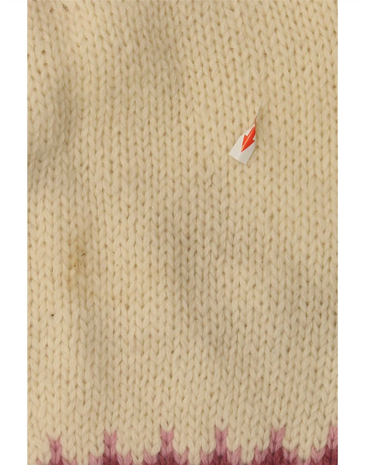 Eddie Bauer Womens Turtle Neck Jumper Sweater UK 10 Small Off White