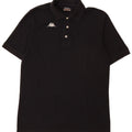 Polo Kappa Uomo Large Nera In Cotone