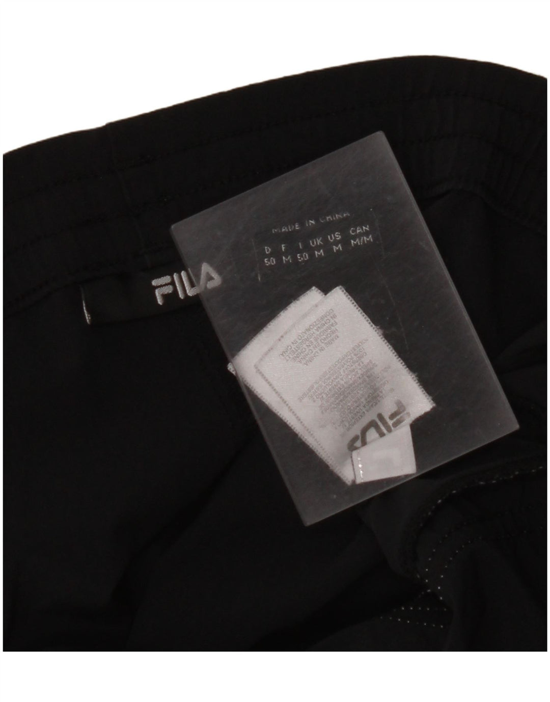Мужские спортивные шорты FILA, средний черный полиэстер