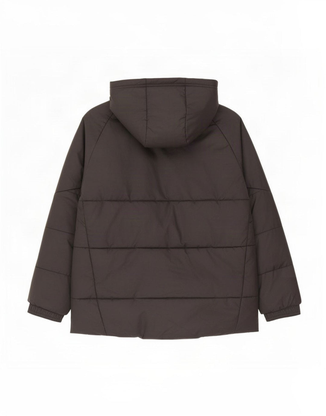 Giacca imbottita con cappuccio grafica Adidas da ragazzo 9-10 anni in poliestere nero