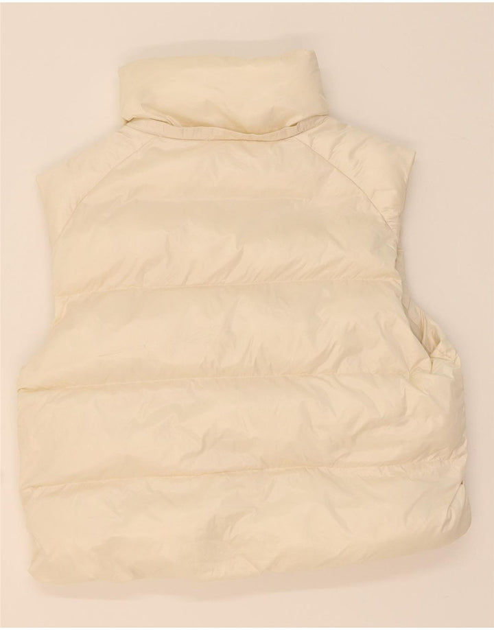 PUMA Womens Padded Gilet UK 6 XS Off White Polyester Vintage Puma and Second-Hand Puma from Messina Hembry 