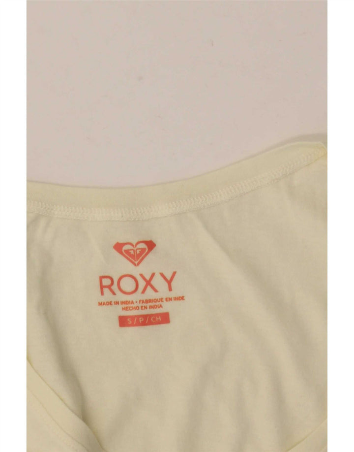 Top cu vestă grafică pentru femei Roxy UK 10 Small Off White