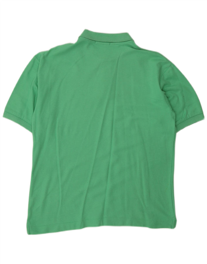 Fila Mens Polo Shirt IT 48 Medium Green Cotton