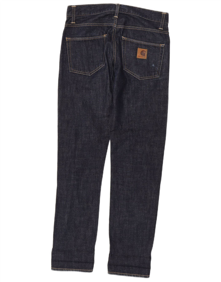 Carhartt Mens Slim Jeans W30 L32 Navy Blue Cotton