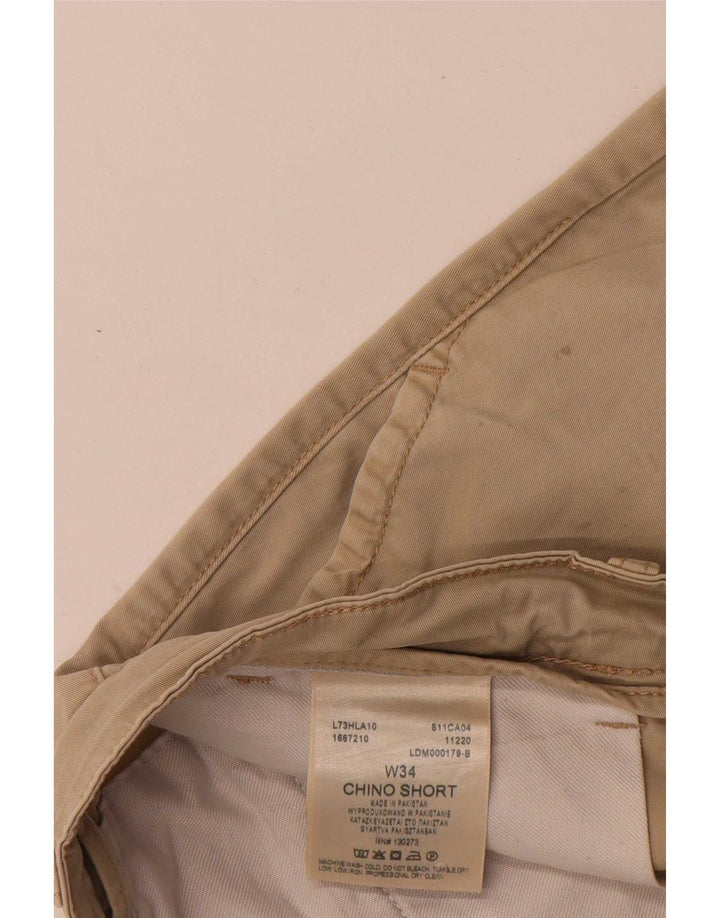 Lee Mens Chino Shorts W34 Large Beige Cotton
