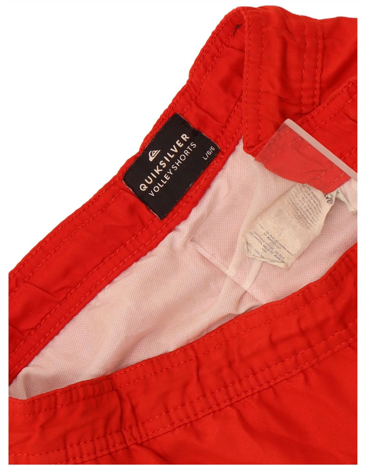 Quiksilver Herren-Sportshorts, groß, rotes Polyester