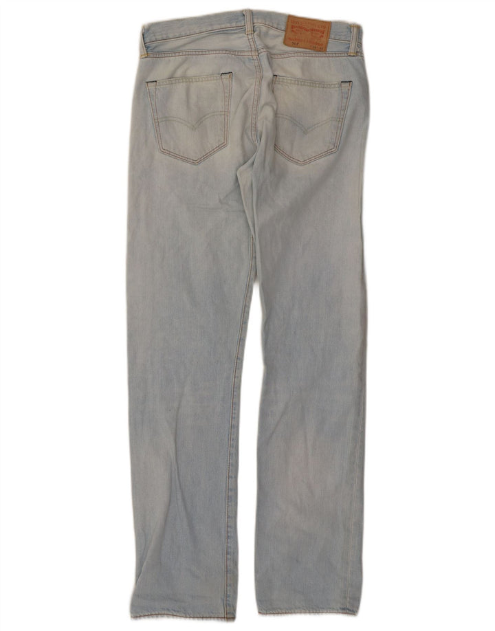 Levi's Mens 501 Straight Jeans W30 L32 Blue Cotton