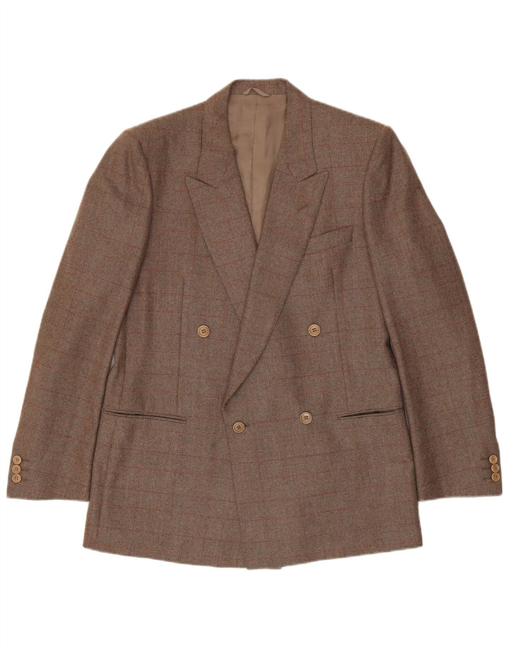 Corneliani Ανδρικό μπουφάν Blazer με διπλό στήθος IT 50 Large Brown Check