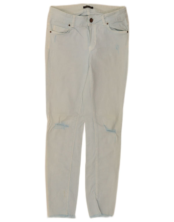 Jeans skinny feminino Massimo Dutti desgastado EU 34 2XS W24 L27 azul