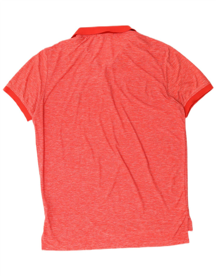 US Polo Assn. Camisa masculina de poliéster manchado vermelho médio