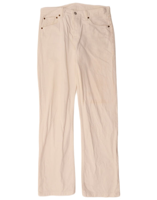 Levi's Masculino 501 Straight Jeans W34 L33 Algodão Branco