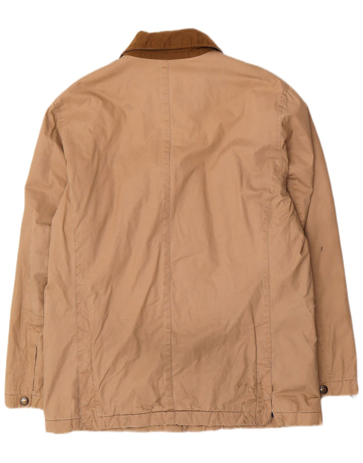 Nautica Mens Windbreaker Jacket UK 38 Medium Beige Polyester
