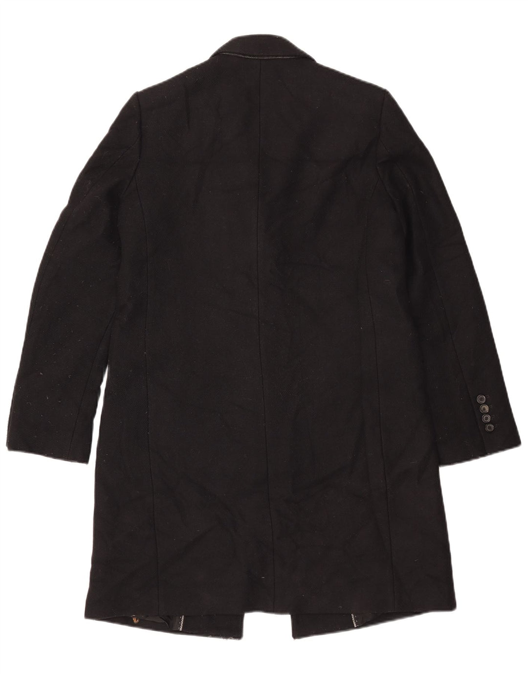 Zara Dame Manteco Overfrakke UK 12 Medium Sort