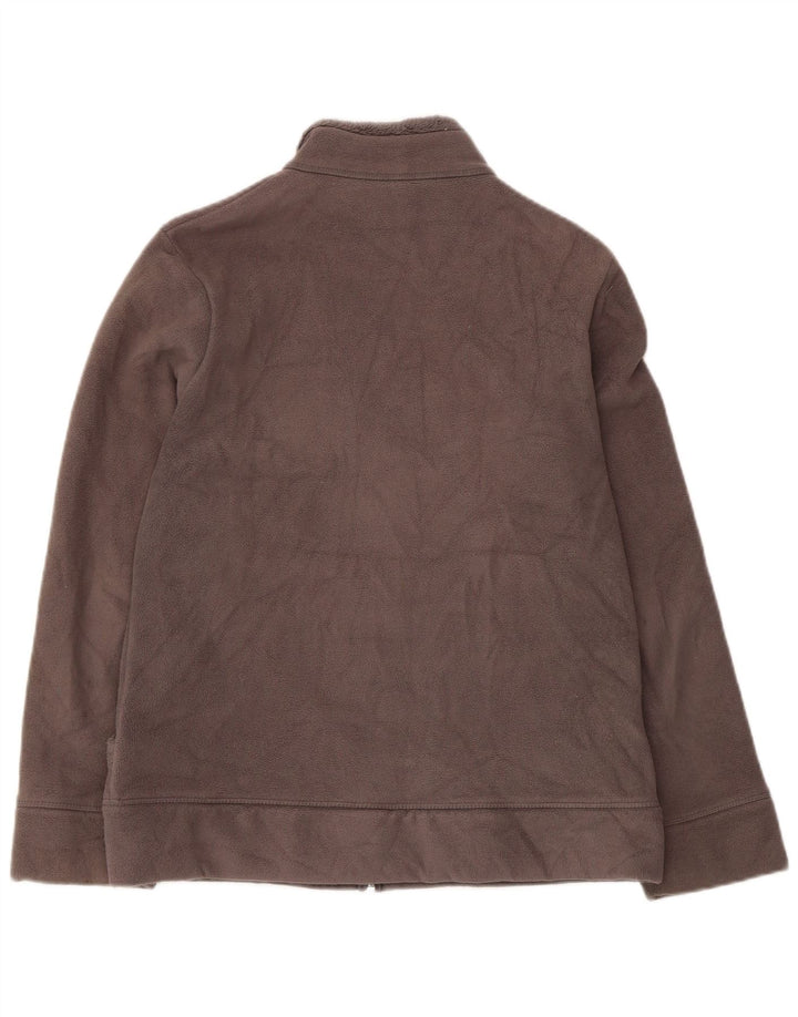 Marks & Spencer Fleecejakke til kvinder UK 12 Medium Grey Polyester