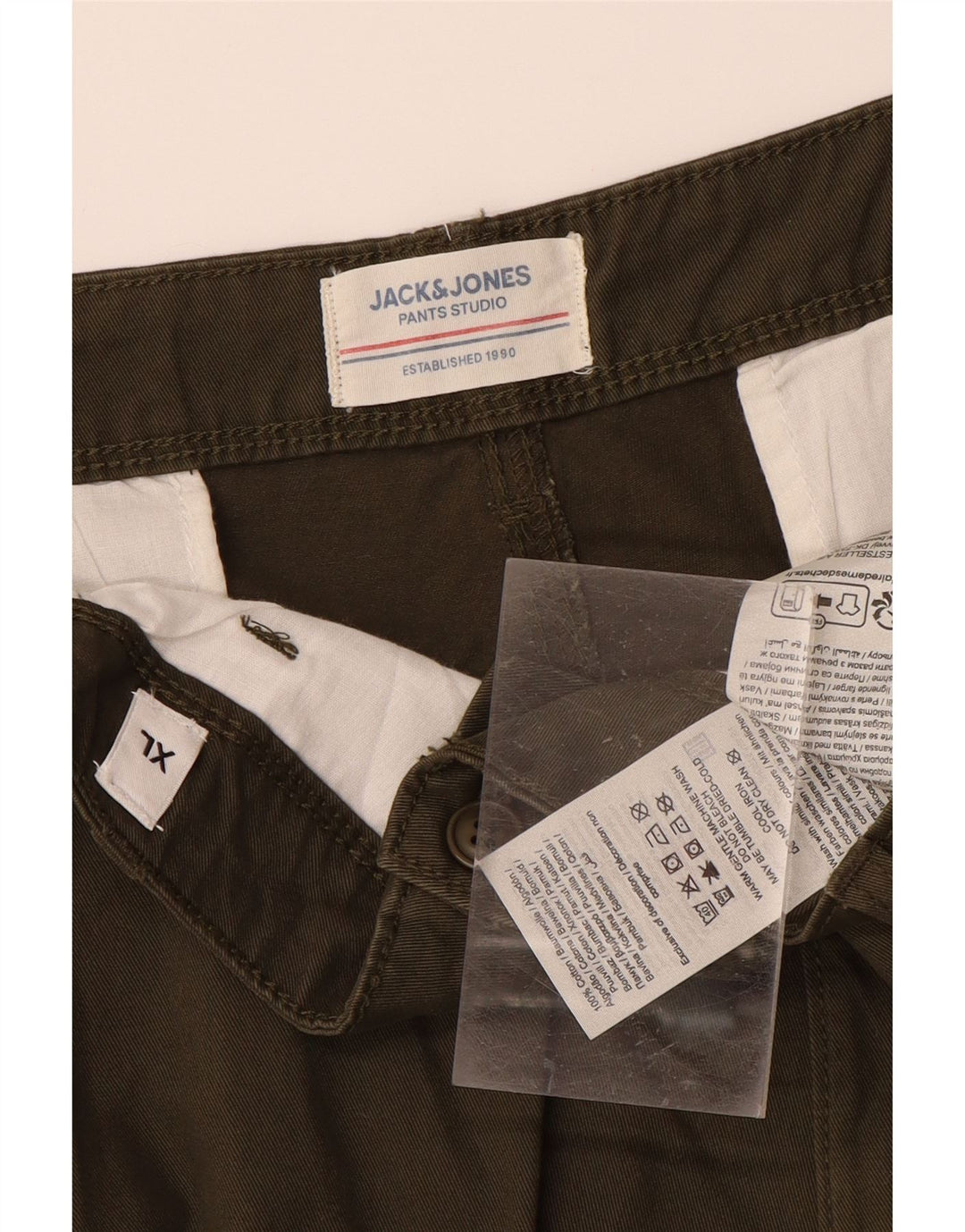 JACK & JONES Mens Regular Cargo Shorts XL W38  Green Cotton Vintage Jack & Jones and Second-Hand Jack & Jones from Messina Hembry 