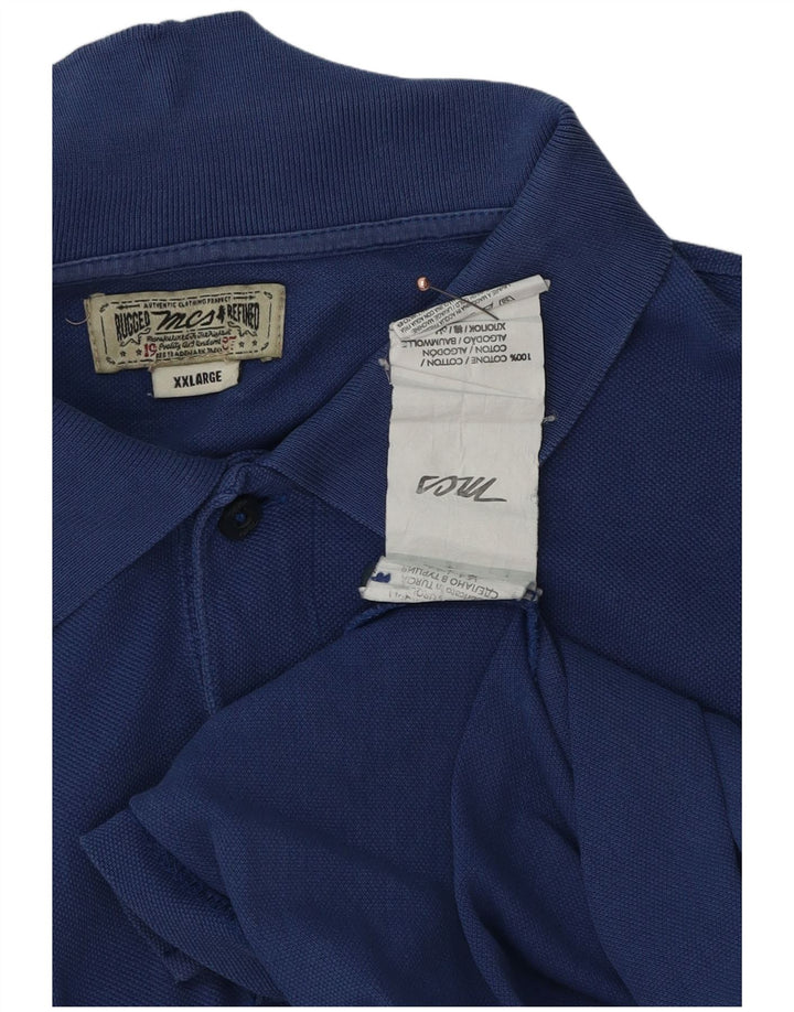 Polo da uomo Marlboro Classics 2XL in cotone blu
