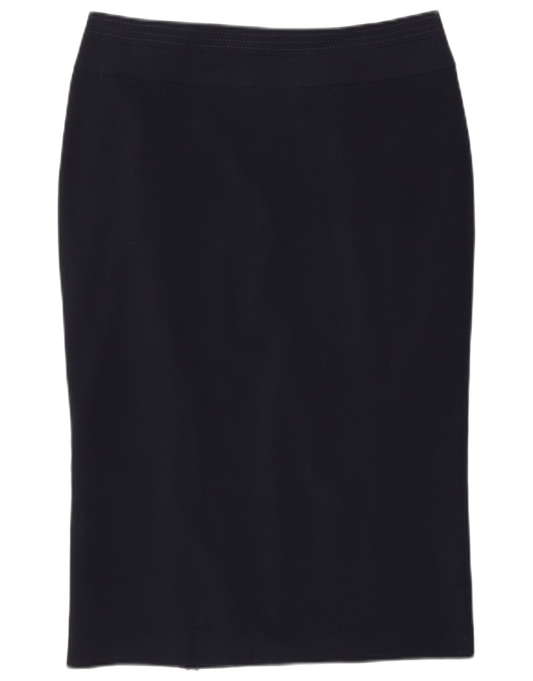 Marks & Spencer Pencil Nederdel til kvinder UK 12 Medium W30 Marineblå polyester