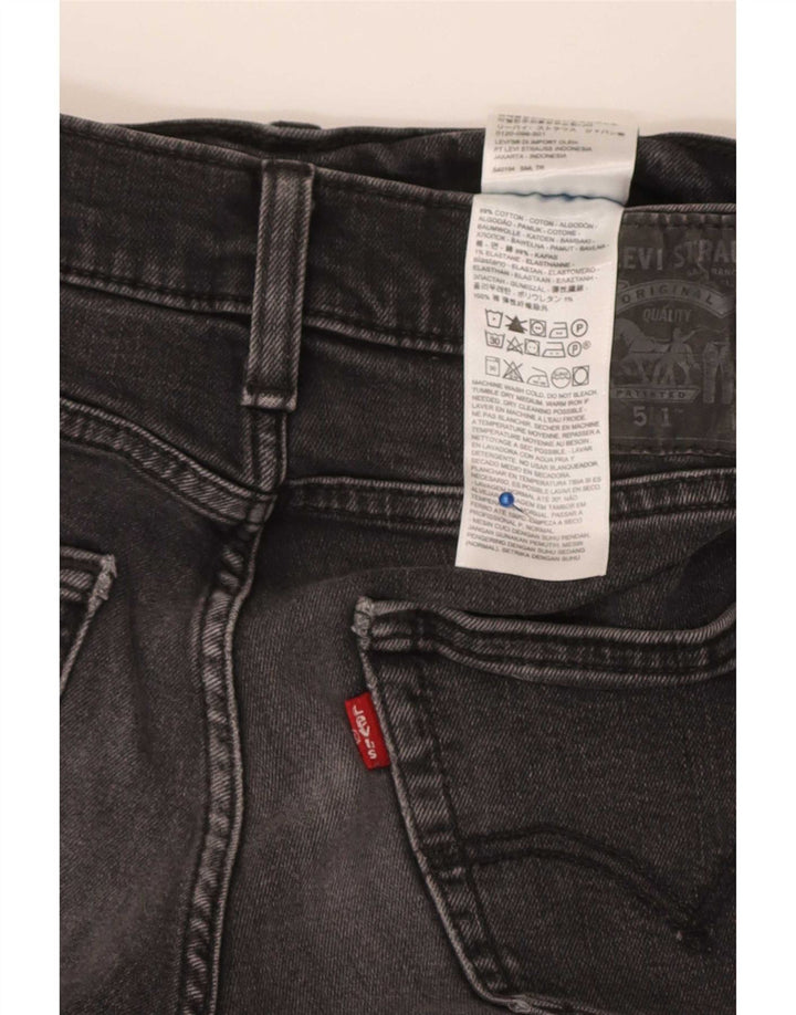 Levi's Mens 511 Denim Shorts W30 Medium Grey Cotton
