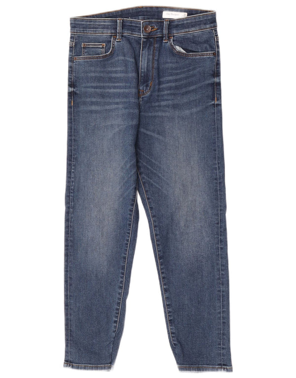 Marks & Spencer Blugi slim cu țigară pentru femei UK 10 Mici W28 L24 Albastru