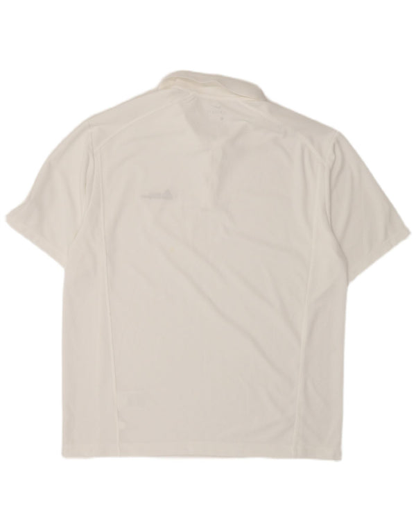 Polo Nike da uomo Dri Fit grande bianca in poliestere