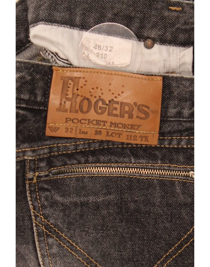 Roy Rogers Mens Straight Jeans W32 L35 Grey Cotton