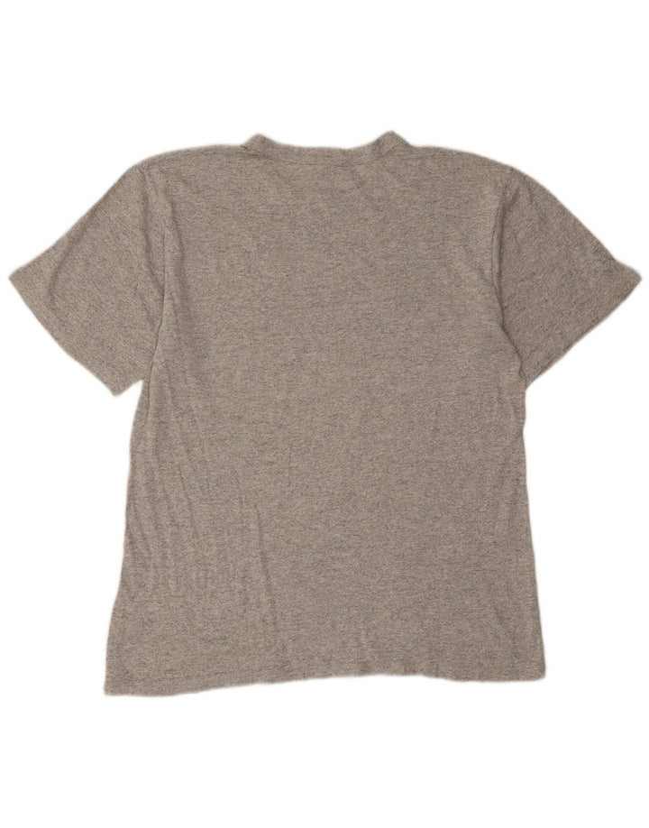 Champion Herre Grafisk T-Shirt Top Stor Grå Flecked