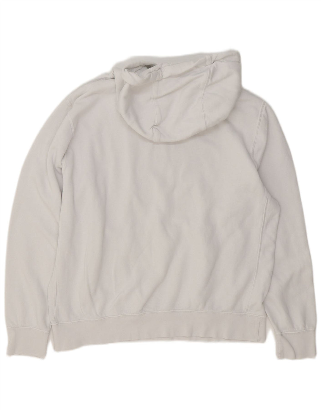Nike Mens Graphic Hoodie Jumper Large White Cotton